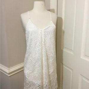 Racer back White Dress